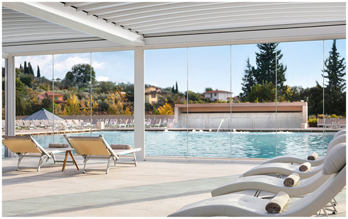 Die maximal zulässigen Abmessungen sind 5,5 × 10 m mit 3 m Säulenhöhe und einer Überdachungsfläche von 55 m2 pro Einzelmodul.