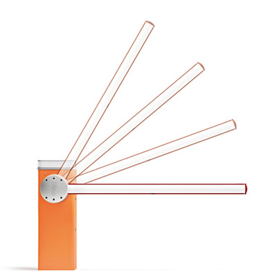 Das Schrankensystem gibt es in verschiedenen Ausführungen und für Schrankenbäume von 3 bis 9 m. 