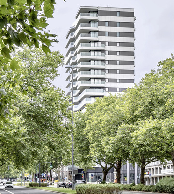 Die Höhe des Wohnturms von 60 m ist für Essen und seine Umgebung ­ungewöhnlich.