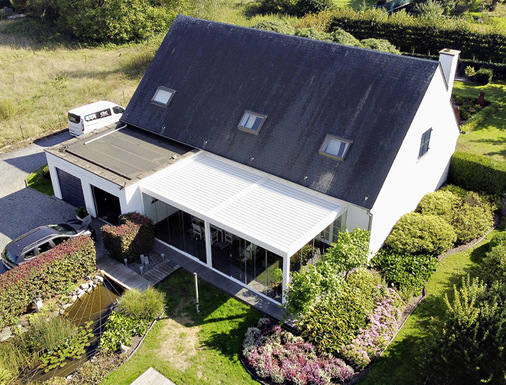 Die maximalen Abmessungen pro Modul betragen freistehend (4 Stützen), oder an der Wand angelehnt (2 Stützen) 4,5 m × 6,11 m.