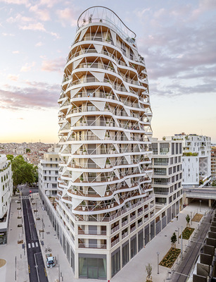 Als Symbol für diese architektonische Erneuerung ist das Wohngebäude ein Aushängeschild für Montpellier. 