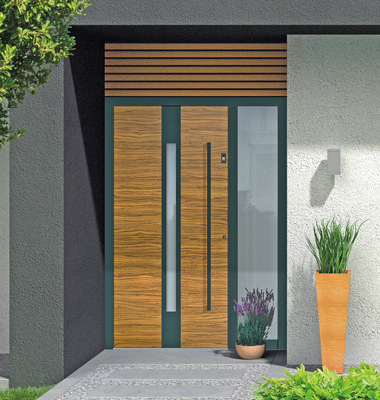 Große Auswahl an optisch ansprechenden Aluminium-Haustüren Designs.