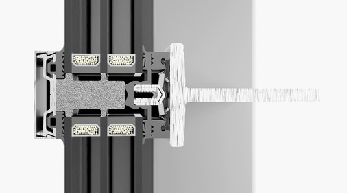 Der geforderte Wärmedurchgangskoeffizient von 2,0 W/m²K konnte dank ­Verwendung von Dämmblöcken eingehalten werden.