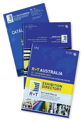 Weitere Stationen der Stuttgarter Messe im Ausland ­waren die R+T Middle East in Dubai (2010), R+T Australia in ­Melbourne (2014) sowie die R+T South America in Sao Paulo, Brasilien (2016/2018).