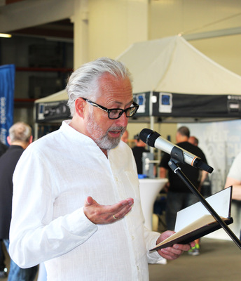 Ein besonderes Highlight: Die Lesung Architekturfotografen und Autors Christian Sünderwald, der sein neues Buch Türen vorstellte.