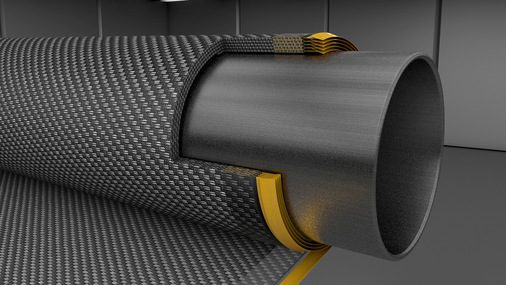 Aufwendige Wellenreduzierungen und große Kastengrößen sind passe, da sich die Wickeldurchmesser des TRail und dem Tuchgewebe annähernd gleichen. 