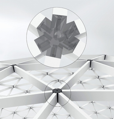 Das selbsttragende Stecksystem ermöglicht einen Verzicht auf Stahlunterkonstruktionen und Schweißverbindungen für eine schnelle und effiziente Umsetzung des Bauprojekts.