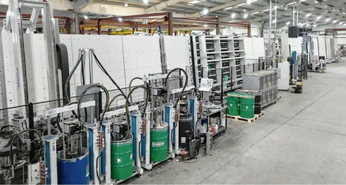 Hier ein Blick in die Isolierglas-Produktion der Schotttischen Glasverarbeiter.