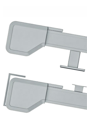 Die kleine Kastengröße der Solanya von 151 × 131 mm sorgt mit intelligenter Feder­mechanik für optimale Tuchspannung.