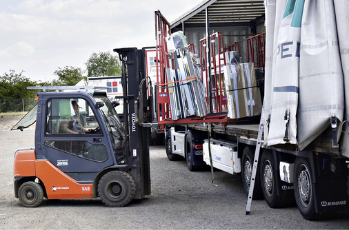 Beim Verladen per „Loading Mode“ sehen die Mitarbeiter was noch ver­laden werden muss. Dabei ist jeder Anwender des A+W Companion Dispatch stets über den gesamten Lade-Fortschritt informiert. 