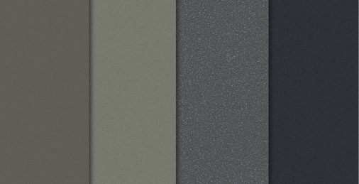  Conti mattex erreicht einen besonders matten Eindruck und entspricht damit der Anmutung von pulverbeschichtetem Aluminium.