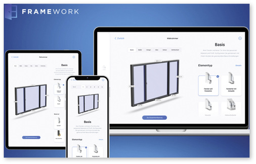  Fensterbaufachbetrieb und Fensterhandel können künftig das Beratungstool „Framework“ nutzen, um bei Kunden digital das Aufmaß zu nehmen und dabei eine vollständige Kundenberatung und Auftragserfassung vorzunehmen.