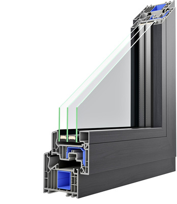  Dank der STV-Technologie gewinnt das Pava-Fenster deutlich an Statik und Steifigkeit. Neben der abgerundeten Glasleiste „Konzept“ steht Bauherren auch die moderne, kantige Glasleiste „Grande Classic“ zur Auswahl.