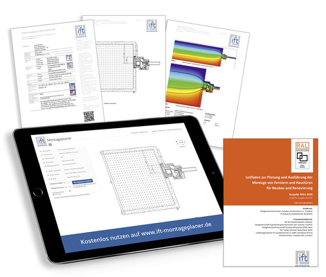 Der Montageleitfaden und der ift-Montageplaner bieten eine Vielzahl von Praxishilfen zur Planung (inkl. baurechtlichen Nachweisen) sowie der Ausführung von Abdichtung, Befestigung - © Foto: ift Rosenheim
