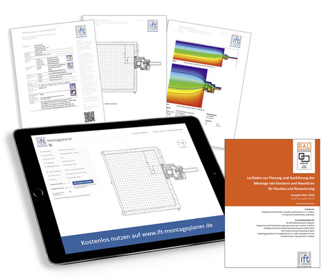  Der Montageleitfaden und der ift-Montageplaner bieten eine Vielzahl von Praxishilfen zur Planung (inkl. baurechtlichen Nachweisen) sowie der Ausführung von Abdichtung, Befestigung
