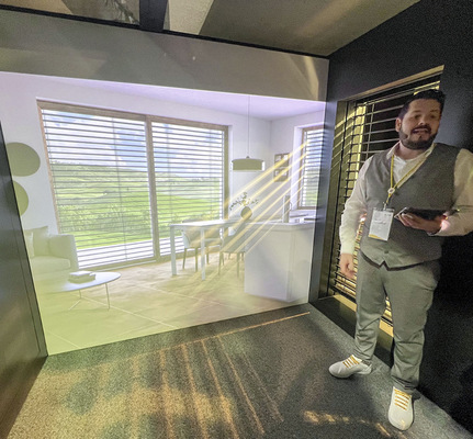  Im Cube können alle Anwendungsfälle von Sonnenschutz wie in der Realität simuliert werden.