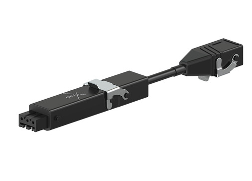  Der Onyx.Connector wird über eine Hirschmann-Steckverbindung (STAK 3 / STAS 3) direkt an das Motorkabel angesteckt.