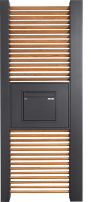  Cubus Seitenteil mit Echtholzsprossen aus Eiche und Briefkasten