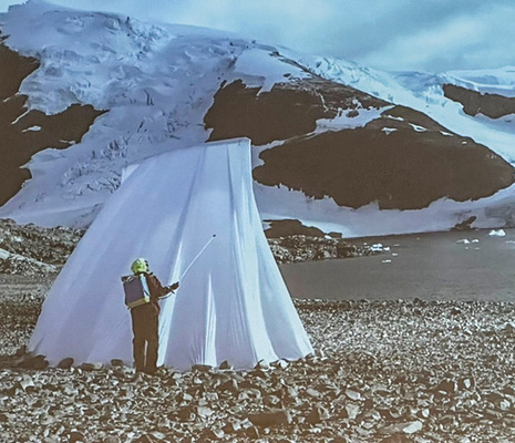  Gustav Düsing stellte eine gefrorene Fassade vor