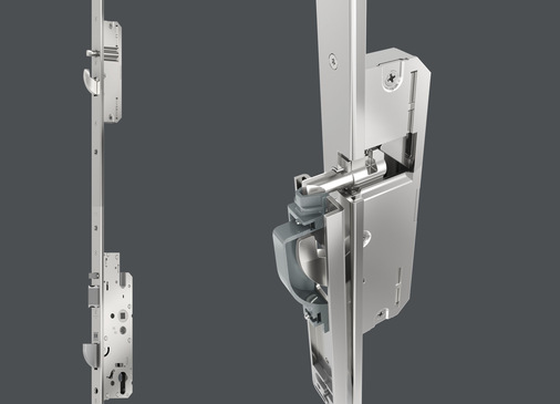  Höchster Mehrwert für Verarbeiter: Die Automatik-Mehrfachverriegelung BS 3700 von SIEGENIA macht mit ihrer intelligenten Selbstjustierung das lästige Nachjustieren vor Ort über den kompletten Lebenszyklus der Tür hinweg hinfällig.