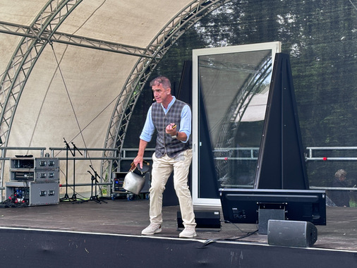 Armin Leinen auf der Weru-Bühne