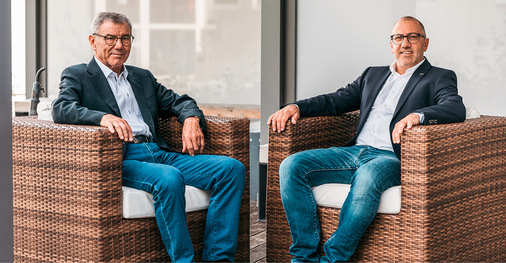 Vater Franz Kraler, Vorsitzender des Aufsichtsrates mit Sohn Andreas Kraler, geschäftsführender Gesellschafter der Hella-Gruppe.