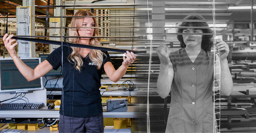 Seit der Gründung im Jahr 1959 hat sich viel getan. Trotz der Digitalisierung ist immer noch ein hohes Maß an Handarbeit in der Produktion nötig.