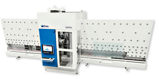 Die Taktika ist eine kompakte Vertikalanlage zur Bearbeitung von Flachglas und ­Verbundglas