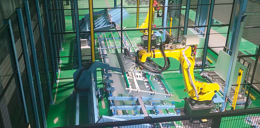 Robotergestütztes Doppelscheiben-Handling