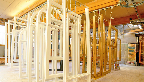 Für Fenster und Haustüren verarbeitet Prentzel Technik von Winkhaus.