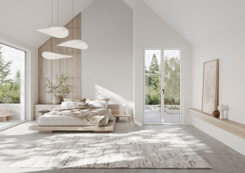 Schlicht, schlank und schön. Das formvollendete Kunststoff/Alu-Fenster Safir lässt durch seine noch schlankeren Rahmen ein Maximum an Helligkeit ins Innere. Ästhetisch, nachhaltig und zugleich kostenbewusst. Ausgezeichnet mit dem German Design Award 2025 für exzellentes Produktdesign.