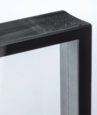 Isolierglasecke mit Swisspacer-Abstandhaltern