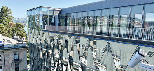 Der Qu﻿ai Zurich Campus, ein hochmoderner und zugleich denkmalgeschützter Bau in Zürich.