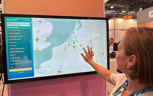 Auf der glasstec wurden die digitalen Tools von Guardian vorgestellt.