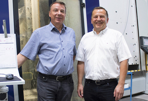 Alfred Thiele und Franz Schachner (r.), CEO von systron