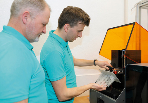 Die Produktentwicklung wird im Hause Innoperform durch innovative 3D-Drucktechnik unterstützt.