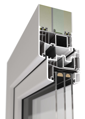Beispiel Rahmenverbreiterung aus thermoplastischem Kunststoff mit PVC-Deckschicht
