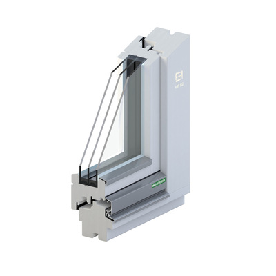 Bei den neuen Standard-Holzfenstern HF 68, HF 82 und HF 90 von Kneer-Südfenster unterschieden sich die äußere und innere Ansicht nicht. Das standardmäßige Flügelabdeckprofil und die standardmäßig vorgesetzte Regenschiene erhöhen den Wetterschutz.