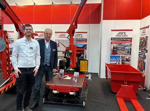 Das Team von Riebsamen freute sich auf der BAU 2025 über viele Fachbesucher