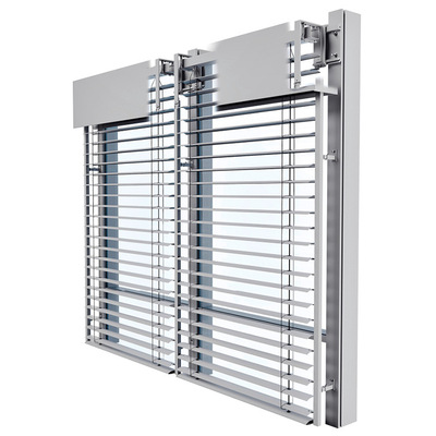 Der Raffstore sitzt jetzt noch ­näher an der Pfosten-Riegel-­Fassade, was zu einem harmonischeren Erscheinungsbild führt.