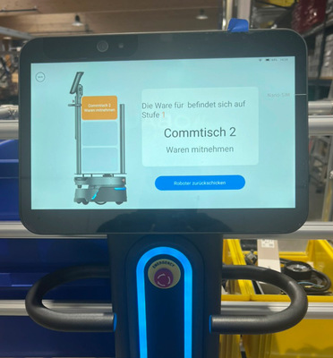 Ein intuitives Interface sorgt für eine einfache Bedienung und die Integra­tion in die  bestehende Logistiksysteme von Mobau.