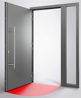 Der gewünschte, maximale Öffnungswinkel wird bei der Montage des „Roto Solid“- Drehbegrenzers durch die Positionierung der Gleitschiene im Rahmen festgelegt. Über die Einstellung des Dämpfungselements werden der Öffnungswinkel justiert und die Dämpfung optimal eingestellt.