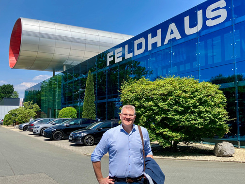 Marcus Müller nach der objektbezogenen Beratung des INSUFOX Kunden Feldhaus Fenster + Fassaden GmbH & Co. KG voller Vorfreude auf das Referenzprojekt Ideenwerft Münster – am Ende überzeugt haben materialspezifische und wirtschaftliche Vorteile.