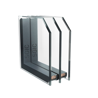 Ein leichtes 3-fach-Isolierglas Climatop Extra Light (4/2/3 mm) von Saint Gobain Glassolutions.