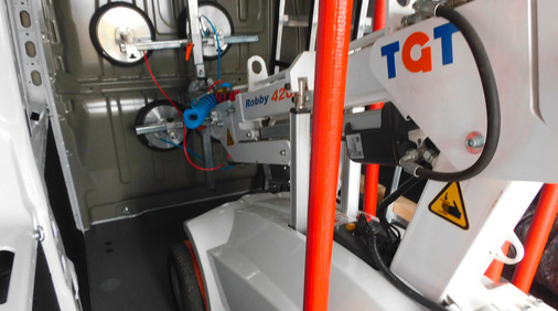 Bei der neuen Haltekonstruktion wurde der Platzbedarf optimal angepasst.