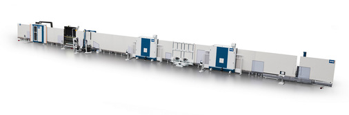 Die Glaston Ultra TPS Isolierglas-Linie wurde für die Fertigung von dünnen 3-fach-ISO-Einheiten entwickelt. Damit lassen sich auch Standard-Isoliergläser ­fertigen.