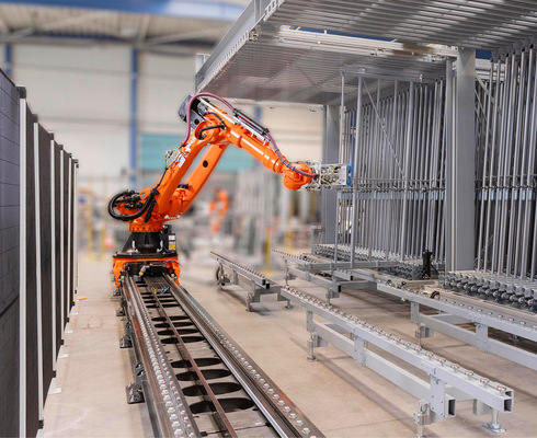 Gesamtansicht des IG-Sort Cure Systems von Lisec