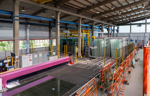 Der Lisec Glaszuschnitt mit dem Lisec Glaslager