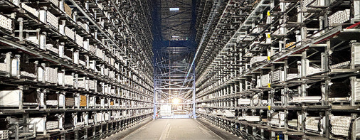 Das neues Hochregallager wurde 2024 in Betrieb genommen.