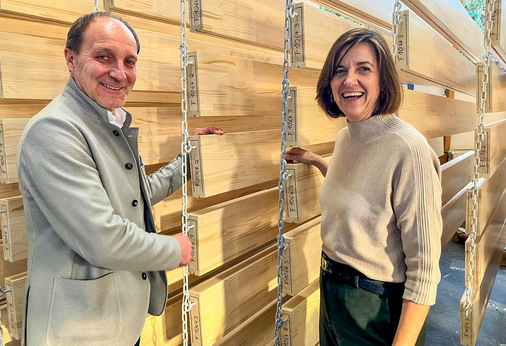 Gerhard Lehner, Geschäftsführer der Firma Schindler, und Claudia Max-Heine, ­Range + Heine GmbH: „Von Beginn an wurde offen kommuniziert – und so entsteht ­Vertrauen.“